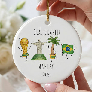 Personalized Brazil Vacation Ornament