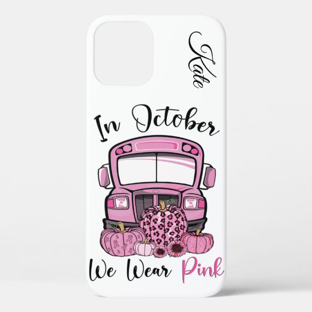 Personalized Breast Cancer Awareness Case-Mate iPh iPhone Case (Back)