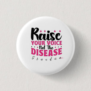 personalized breast cancer funny quote 2024  1 inch round button