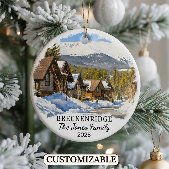 Personalized Breckenridge Ornament Custom Colorado (Creator Uploaded)