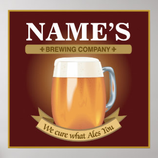 Personalized Brewing Company Poster