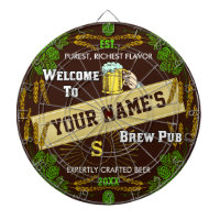 Personalized Brewpub Welcome: Hops Barley Beer
