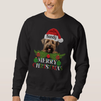 Personalized Briard Dog Merry Christmas Sweatshirt