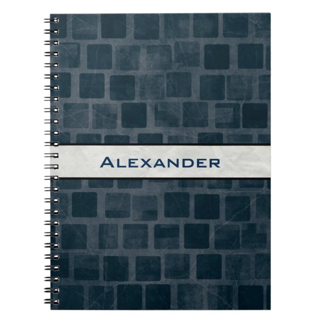 Personalized Brick Wall Texture Notebook (Front)