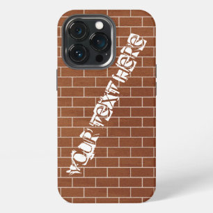 Personalized Bricks Wall Design Custom Text iPhone 13 Pro Case