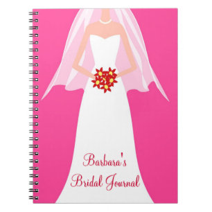 Personalized Bridal Journal Notebook