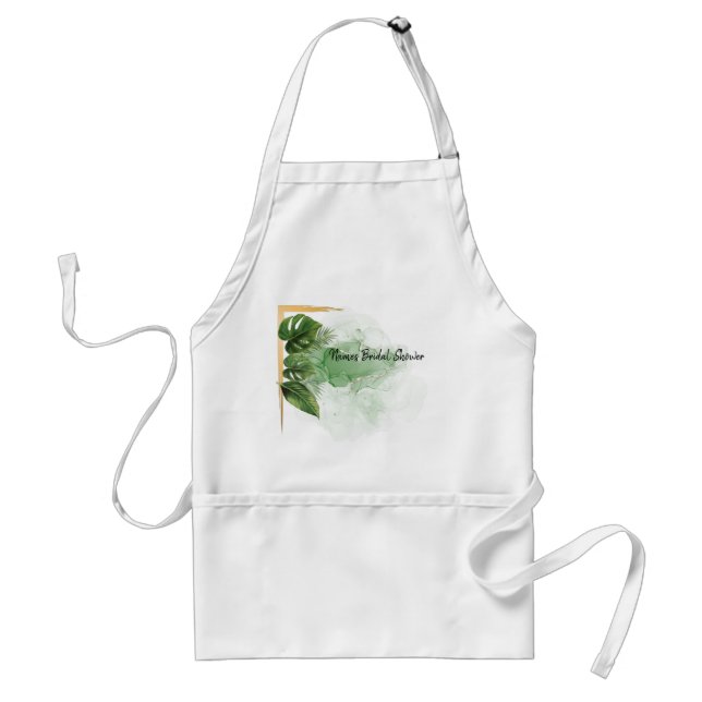 Personalized Bridal Shower Apron-Autographable!  A Standard Apron (Front)