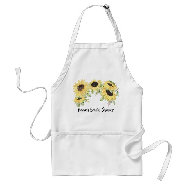Personalized Bridal Shower Apron-Autographable!  A Standard Apron (Front)