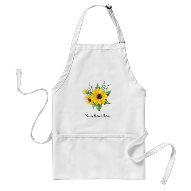 Personalized Bridal Shower Apron-Autographable!  A Standard Apron (Front)