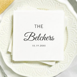 Personalized Bridal Shower Custom Wedding Party Napkin