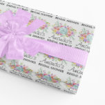 Personalized Bridal shower  Floral Wrapping Paper<br><div class="desc">Personalized bridal shower wrapping paper.</div>