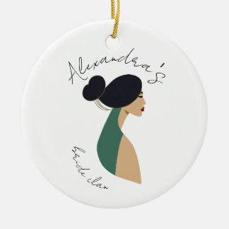 Personalized Bridal Shower Party Favour, Bachelor Ceramic Ornament