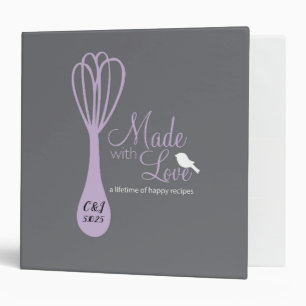 Personalized Bridal Shower Recipe Binder