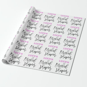 Personalized Bridal shower Wrapping Paper