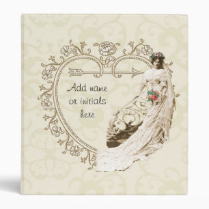 Personalized bridal wedding planner, vintage art binder