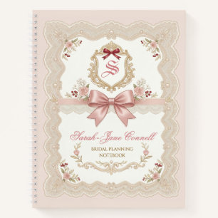 Personalized Bridal Wedding Planning Notebook