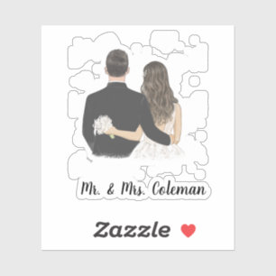 Personalized Bride and Groom 
