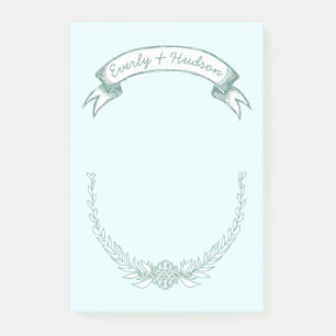 Personalized Bride and Groom Post-it® Notes