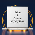 Personalized Bride and Groom with Date Tile<br><div class="desc">Personalized Bride and Groom with Date ceramic tile. Personalize this template with your photo and text. Edit it to make more changes.</div>