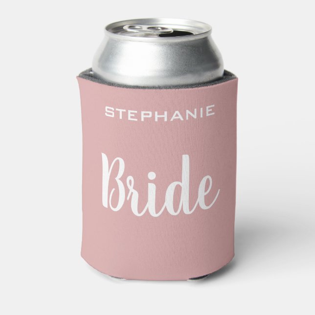 Personalized Bride Bridal Party Can Cooler (Can Back)