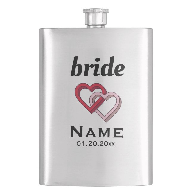 Personalized Bride Classic Flask (Front)