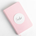 Personalized Bride Classic Round Sticker<br><div class="desc">Welcome to our collection of personalized bride products on Zazzle! Here,  we specialize in creating unique and customizable items to celebrate the journey of becoming a bride. Whether you're planning your dream wedding or looking for the perfect bridal shower gifts,  we've got you covered.</div>