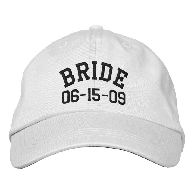 Personalized Bride Embroidered Hat (Front)