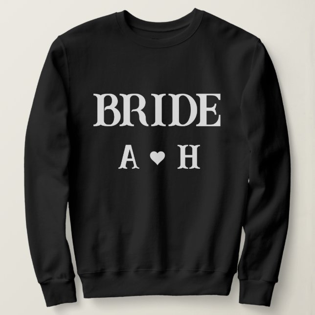 Personalized  Bride est 2025 Sweatshirt (Design Front)