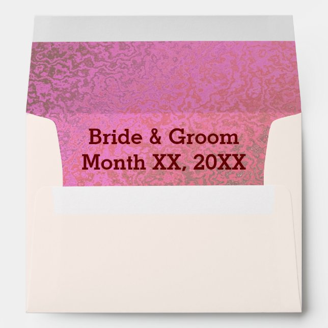 Personalized Bride & Groom Greeting Card Envelope (Back (Bottom))