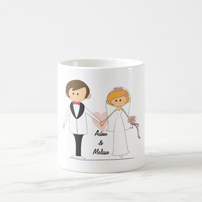 Personalized Bride & Groom Mug (Center)