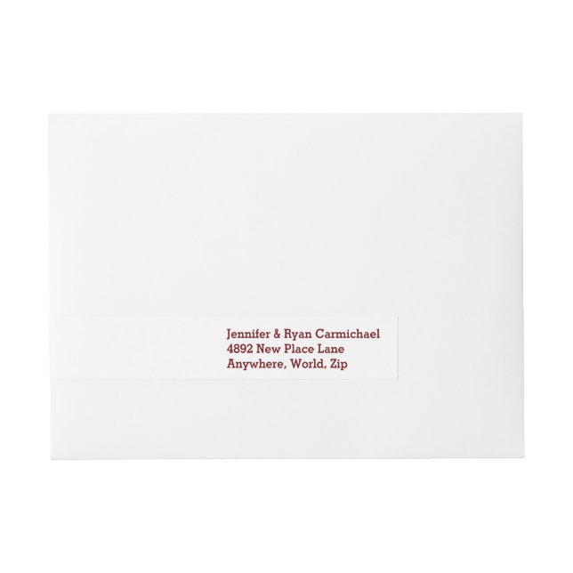 Personalized Bride & Groom Wrap Address Labels (Front)