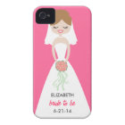 Personalized Bride iPhone 4 Case-Mate Barely There