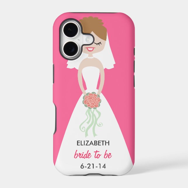 Personalized Bride iPhone 5 Case-Mate Barely There (Back)