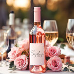 Personalized Bride Sparkling Wine Label<br><div class="desc">Welcome to our collection of personalized bride products on Zazzle! Here,  we specialize in creating unique and customizable items to celebrate the journey of becoming a bride. Whether you're planning your dream wedding or looking for the perfect bridal shower gifts,  we've got you covered.</div>