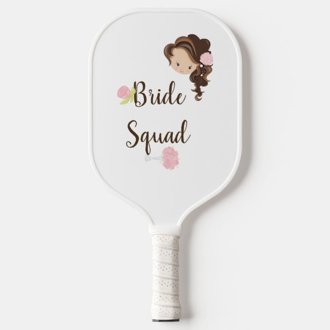 Personalized Bride Squad Sporty Pickleball Paddle (Front)