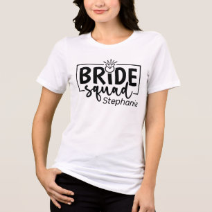 Personalized Bride Squad Tri-Blend Shirt