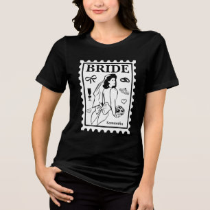 Personalized Bride stamp Tri-Blend Shirt