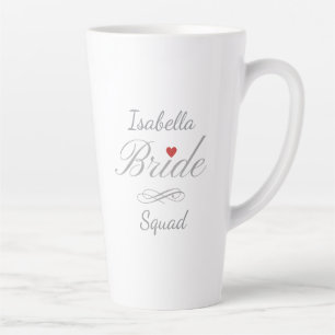 Personalized Bride To Be, Custom Name Hen Party Latte Mug