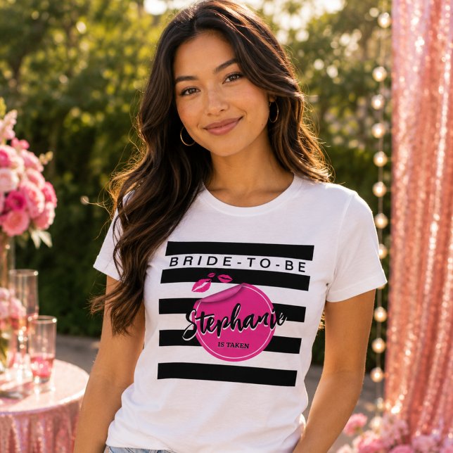 Personalized Bride-To-Be Glam Bachelorette  Tri-Bl Tri-Blend Shirt (Bride-to-be tee)