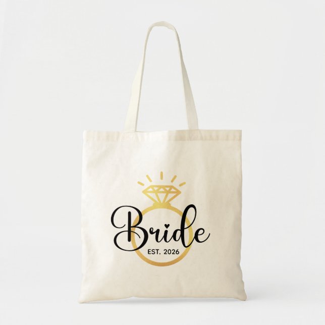 Personalized Bride Tote Bag (Front)