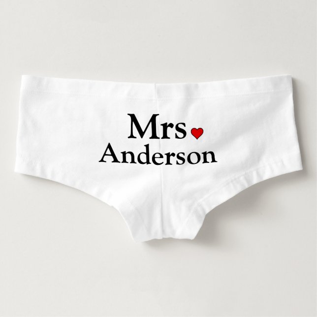 Personalized Bride Underwear (Back)