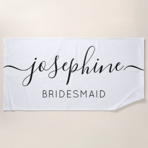 Personalized Bridesmaid  Bridesmaid Proposal gift Beach Towel
