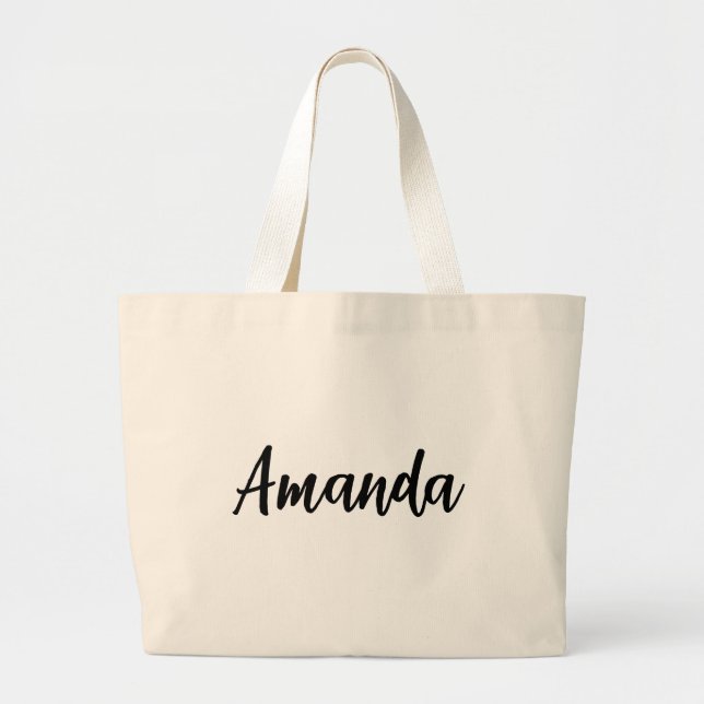 Personalized Bridesmaid Canvas Tote Bags, Bridesma (Front)