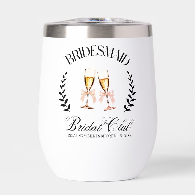 Personalized Bridesmaid  Coquette  (Front)