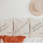 Personalized Bridesmaid Cute Script Tote Bag<br><div class="desc">We are always adding new designs daily!</div>