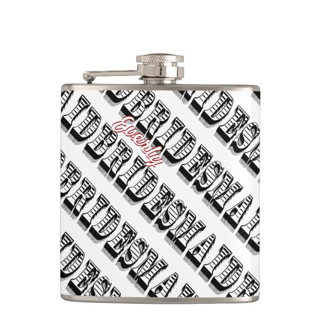 Personalized Bridesmaid Flask (Front)