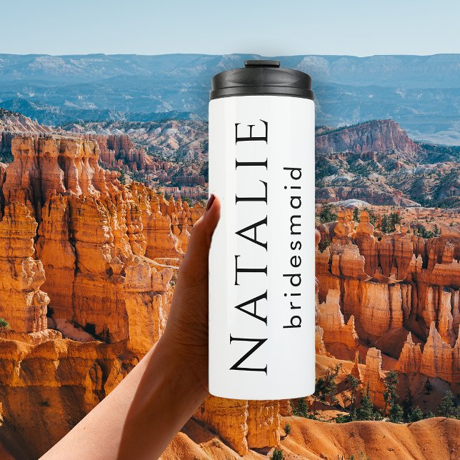 Personalized Bridesmaid Gift Bachelorette Party Thermal Tumbler (Creator Uploaded)