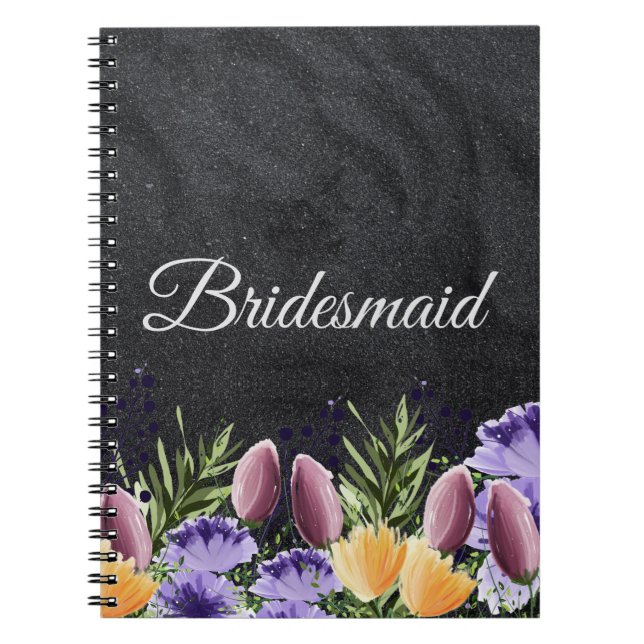 Personalized Bridesmaid Gift Idea Notebook (Front)