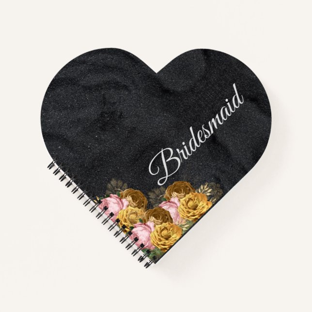 Personalized Bridesmaid Gift Idea Notebook (Front)