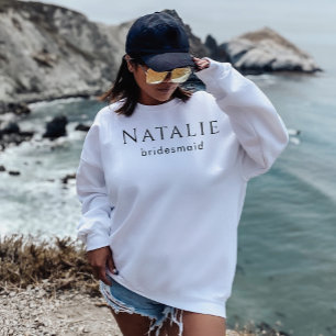 Personalized Bridesmaid Gift Wedding Bridal Party Sweatshirt